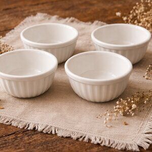 NIB Set of 4 Vintage Primagera  Souffle Dishes , Fruit Sauce Dipping Bowls